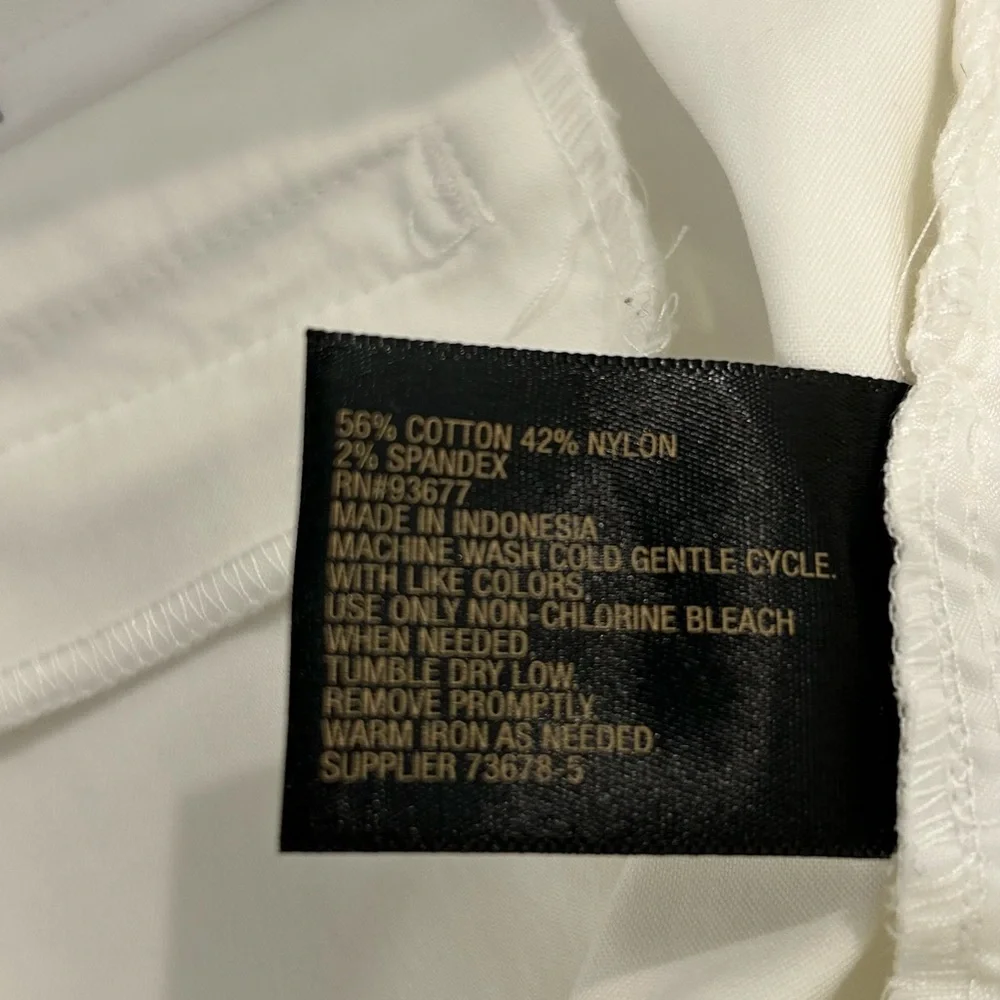 Worthington Cropped Pants White Size 8